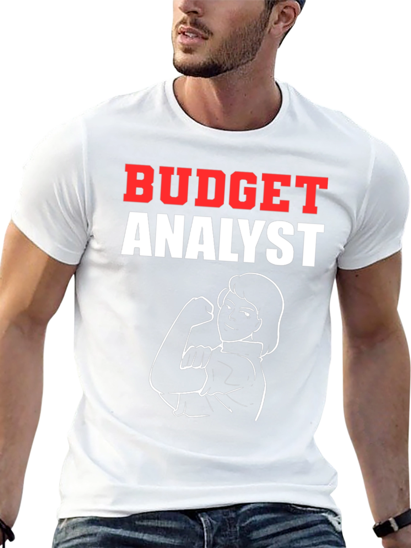 Budget Analyst Rosie the Riveter Graphic T-Shirt