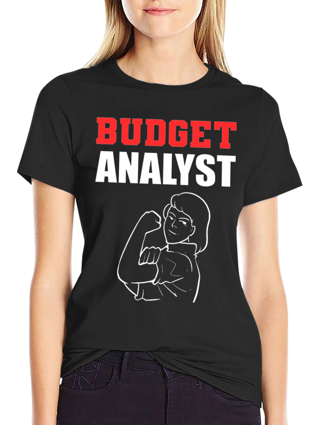 Budget Analyst Rosie the Riveter Graphic T-Shirt