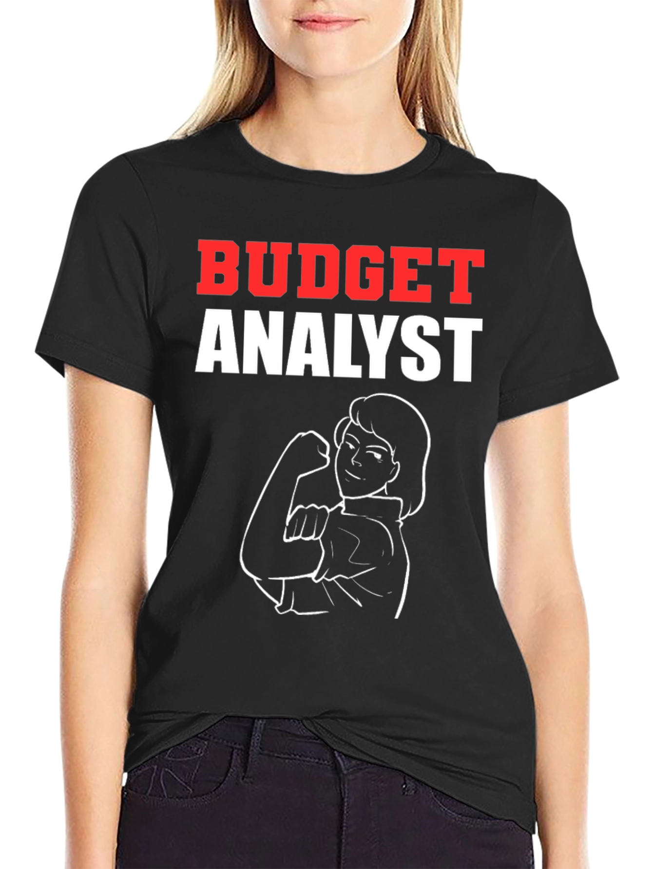 Budget Analyst Rosie the Riveter Graphic T-Shirt