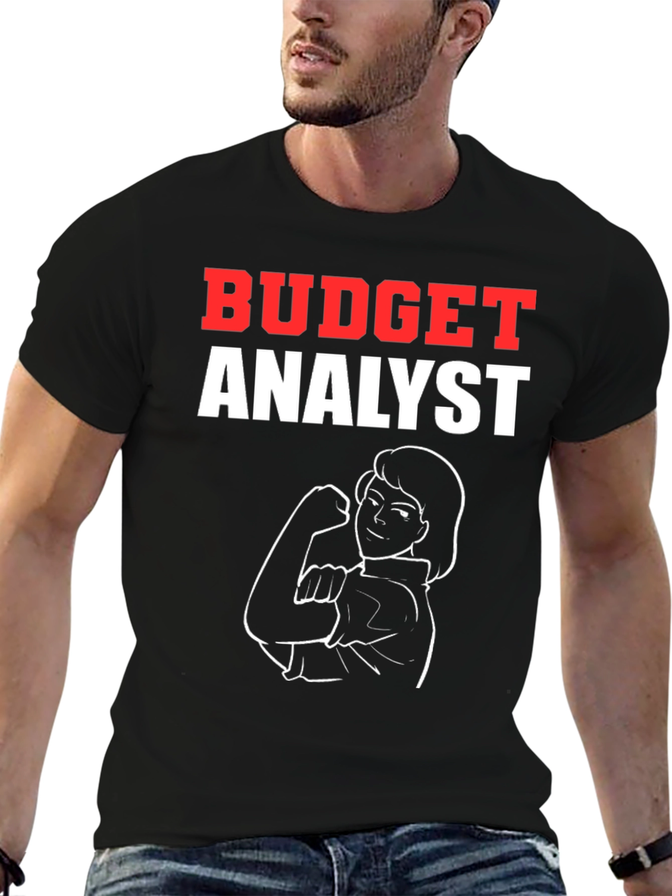 Budget Analyst Rosie the Riveter Graphic T-Shirt