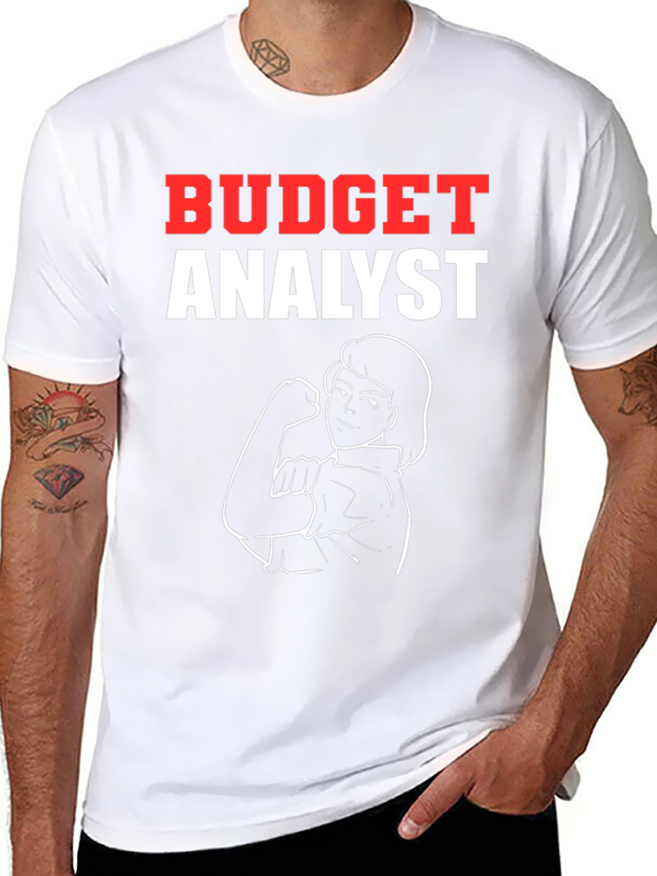 Budget Analyst Rosie the Riveter Graphic T-Shirt