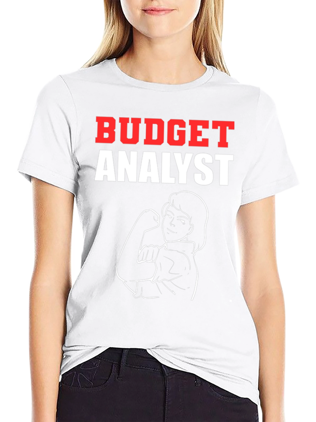Budget Analyst Rosie the Riveter Graphic T-Shirt