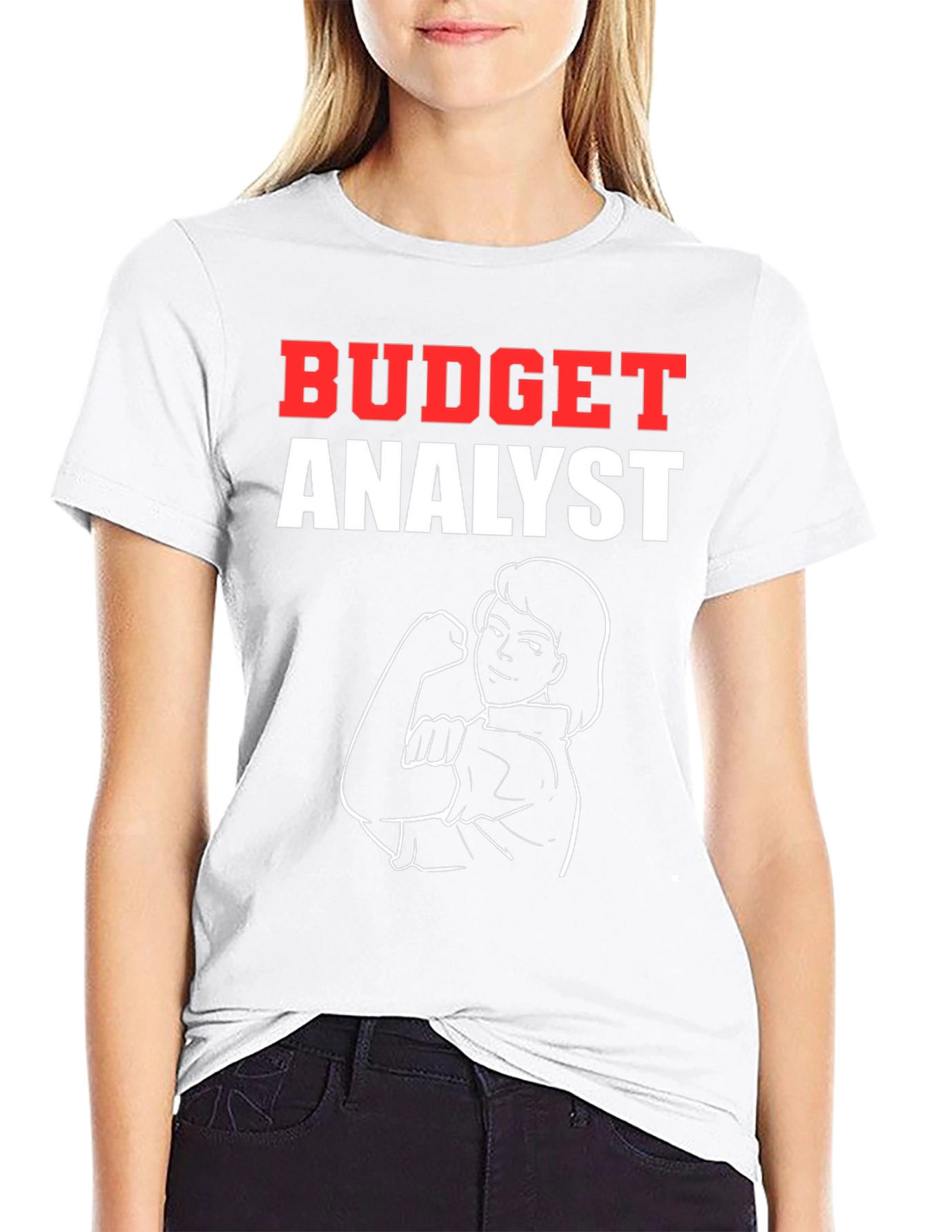 Budget Analyst Rosie the Riveter Graphic T-Shirt