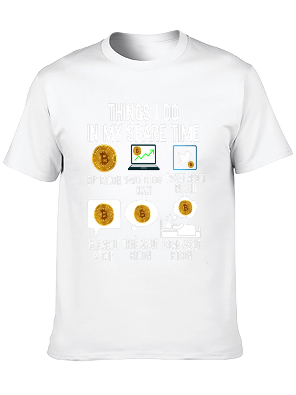 Bitcoin Lover T-Shirt - Crypto Spare Time Activities Tee