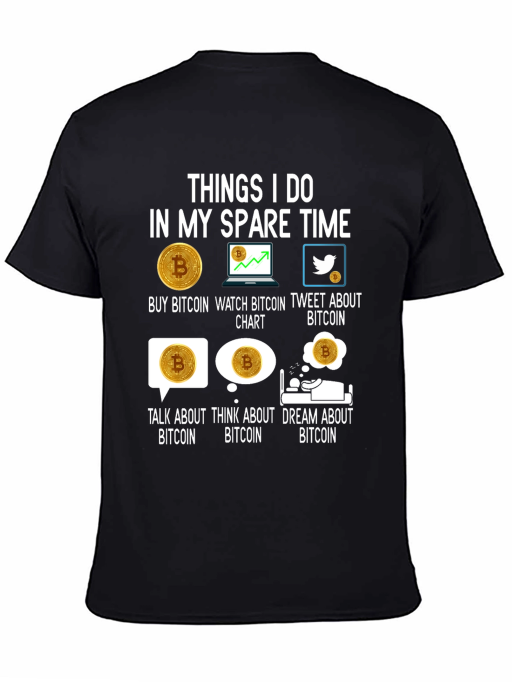 Bitcoin Lover T-Shirt - Crypto Spare Time Activities Tee