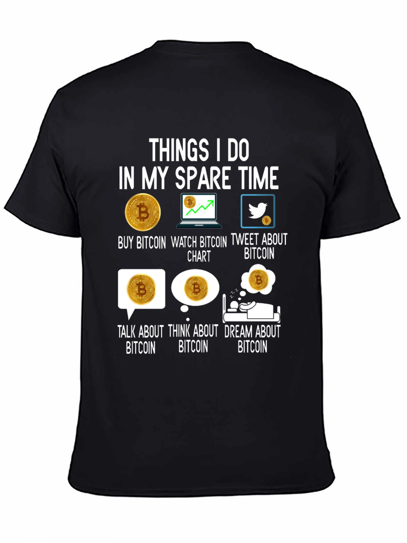 Bitcoin Lover T-Shirt - Crypto Spare Time Activities Tee