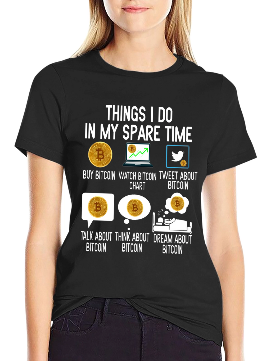 Bitcoin Lover T-Shirt - Crypto Spare Time Activities Tee
