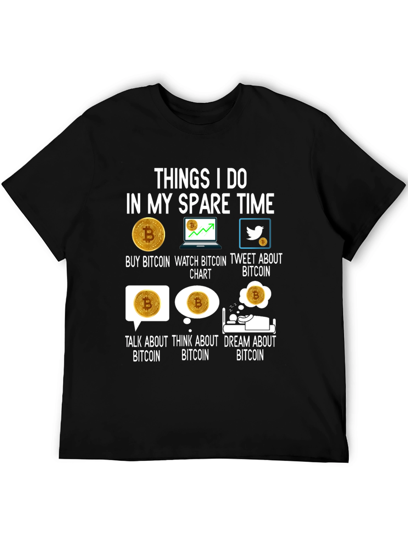 Bitcoin Lover T-Shirt - Crypto Spare Time Activities Tee