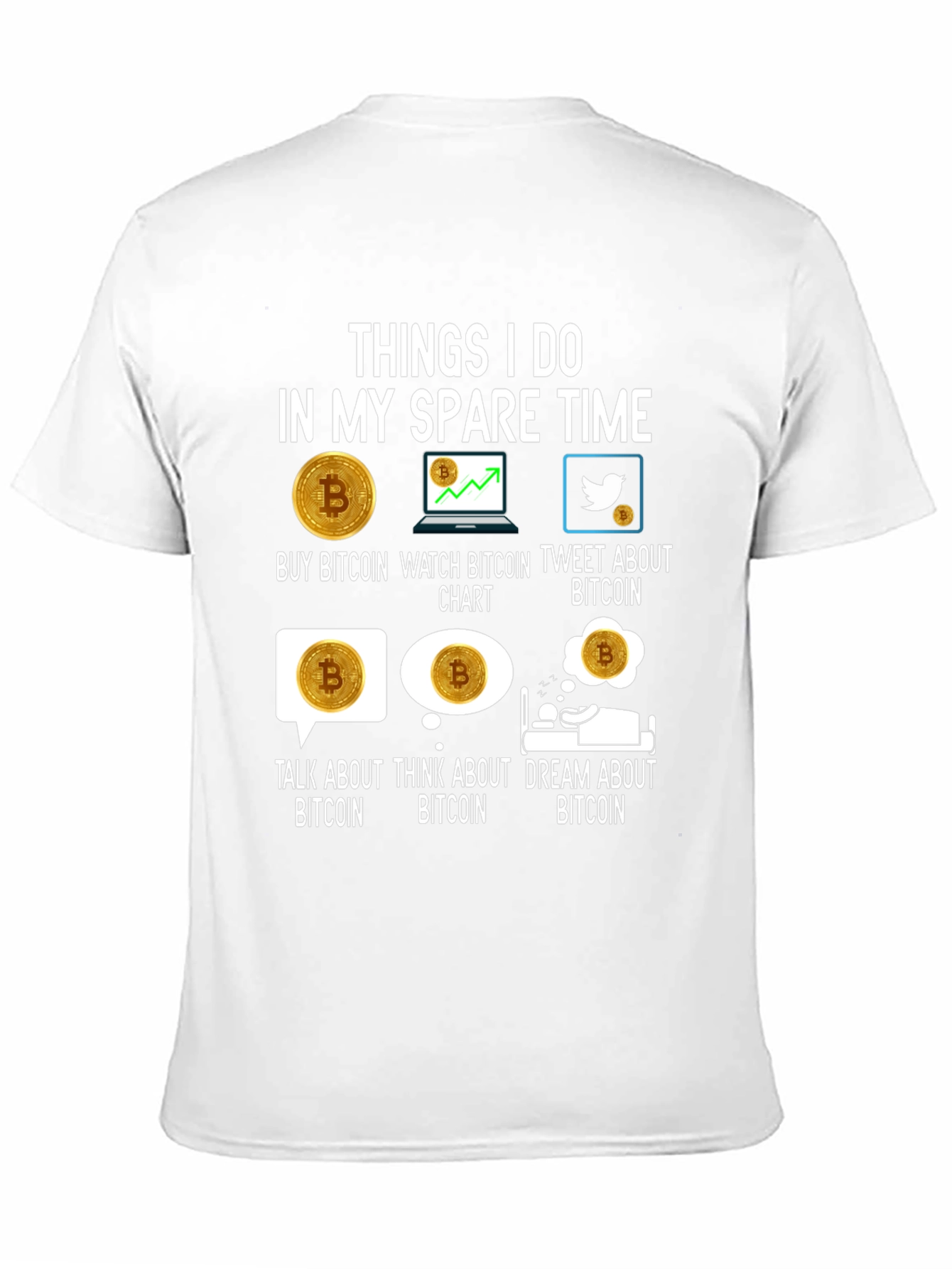 Bitcoin Lover T-Shirt - Crypto Spare Time Activities Tee
