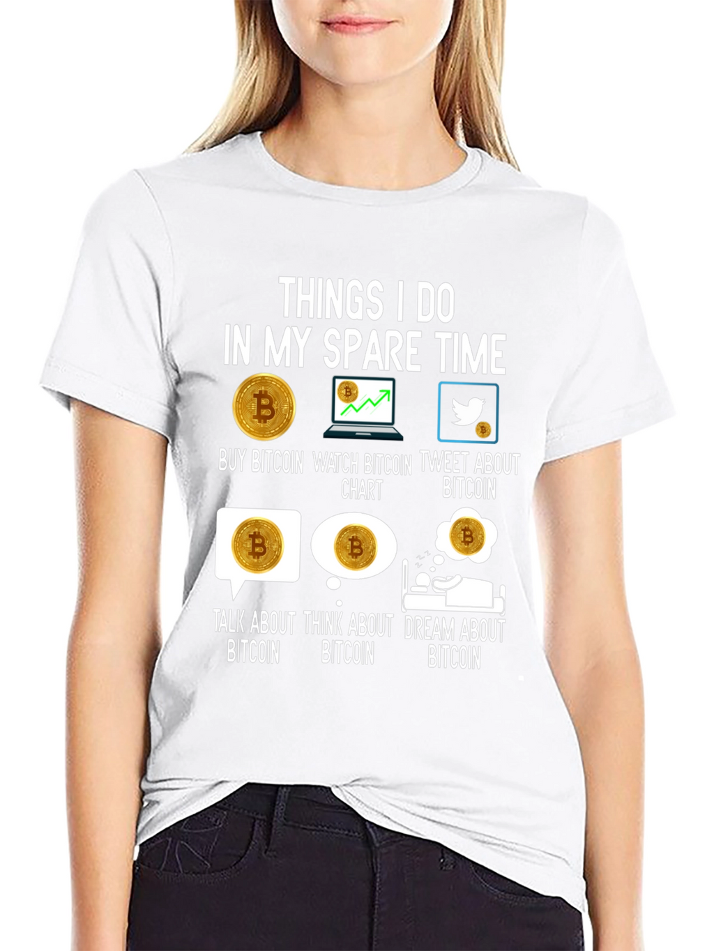 Bitcoin Lover T-Shirt - Crypto Spare Time Activities Tee