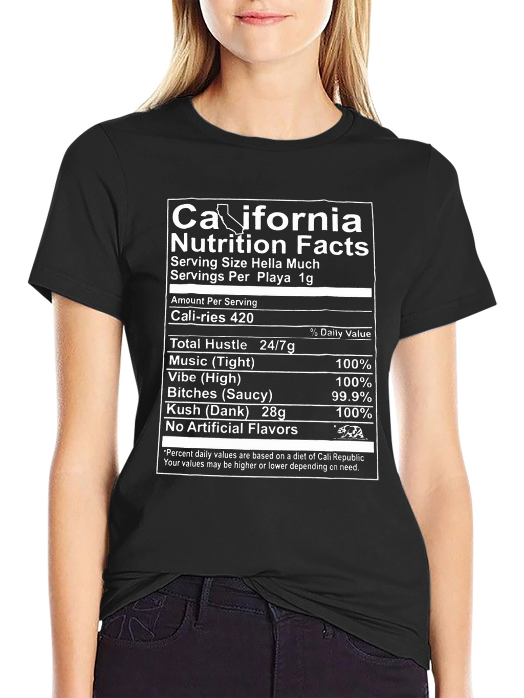 California Nutrition Facts Novelty T-Shirt