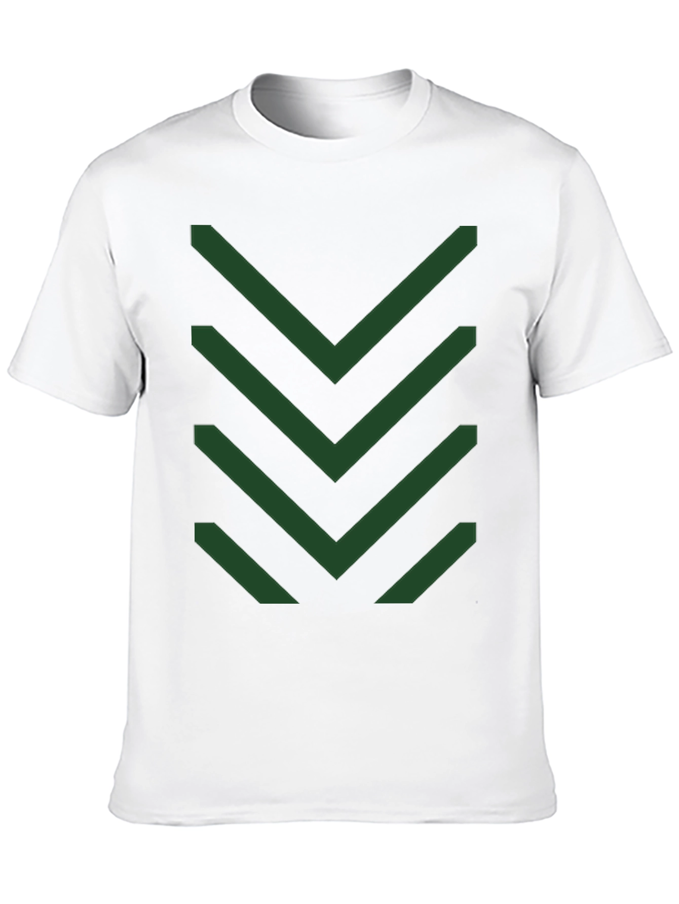 Chevron Pattern Tee - Modern Geometric Design