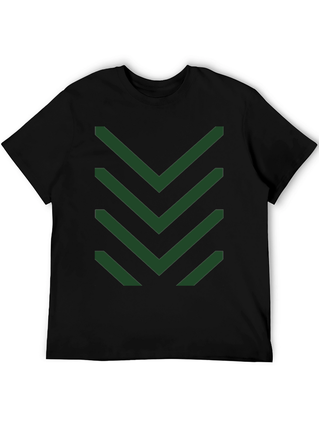 Chevron Pattern Tee - Modern Geometric Design