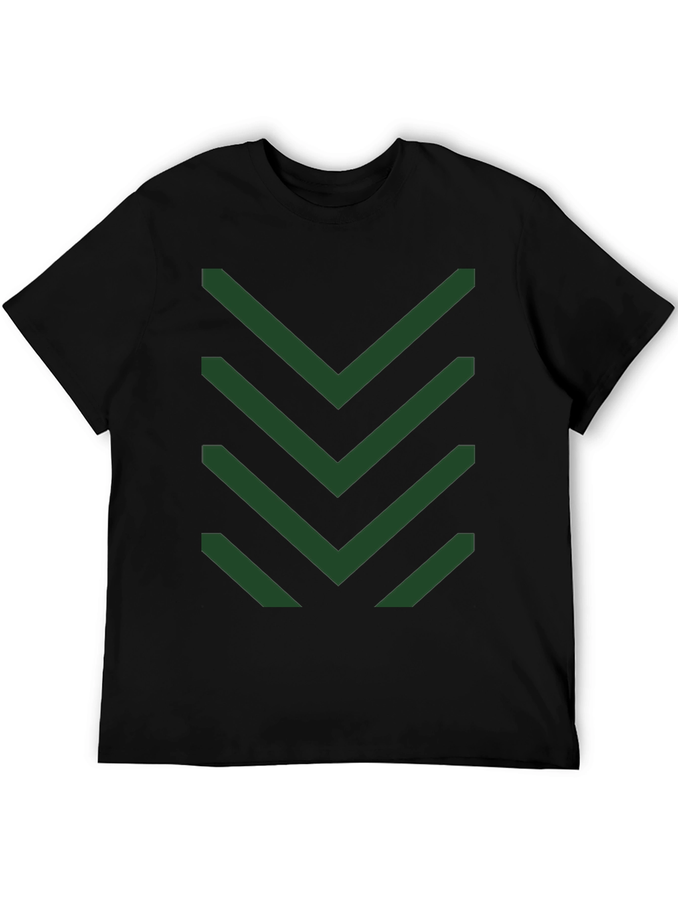 Chevron Pattern Tee - Modern Geometric Design