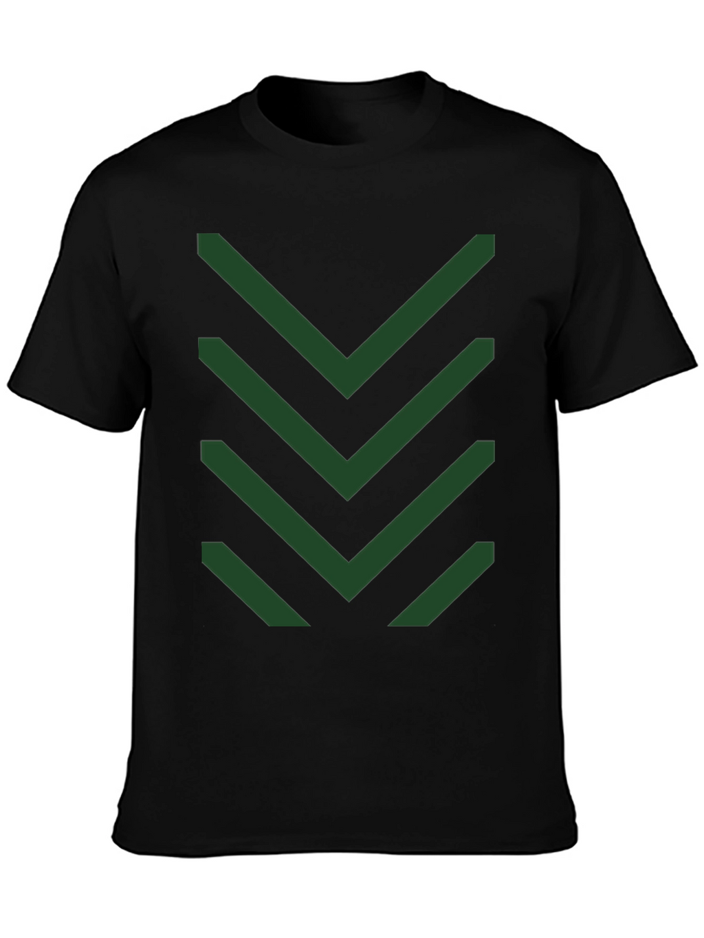 Chevron Pattern Tee - Modern Geometric Design