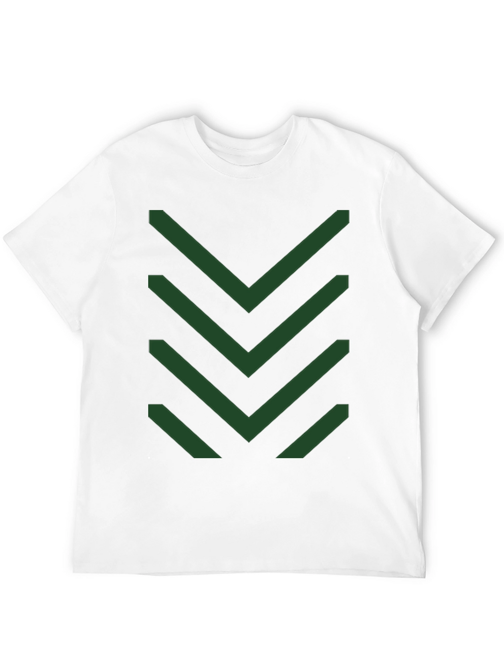 Chevron Pattern Tee - Modern Geometric Design