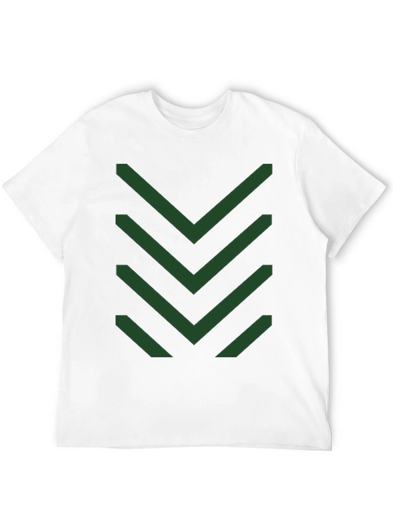 Chevron Pattern Tee - Modern Geometric Design