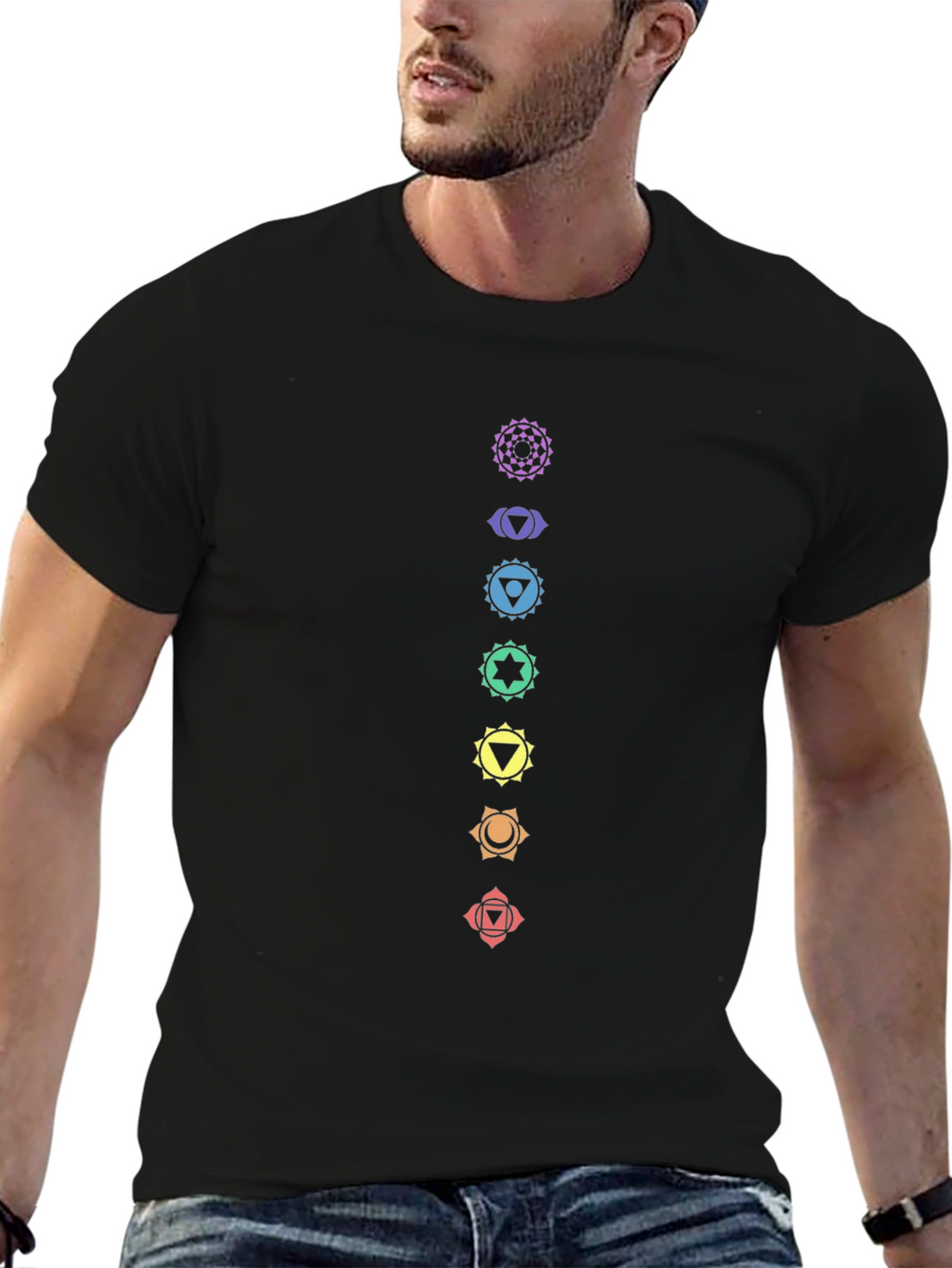 Chakra Symbol T-Shirt - Spiritual Graphic Tee