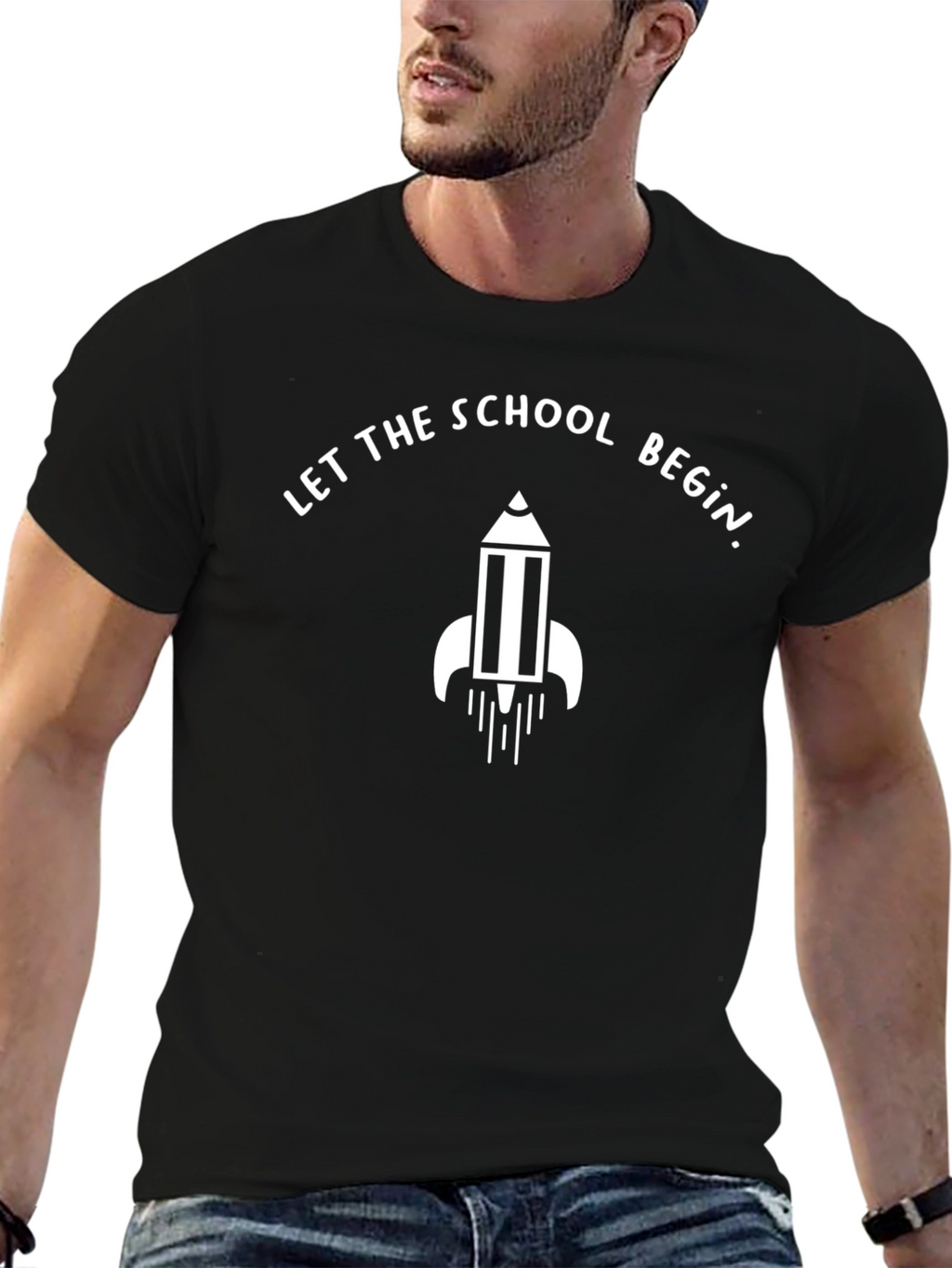 Let the School Begin T-Shirt - Pencil Rocket