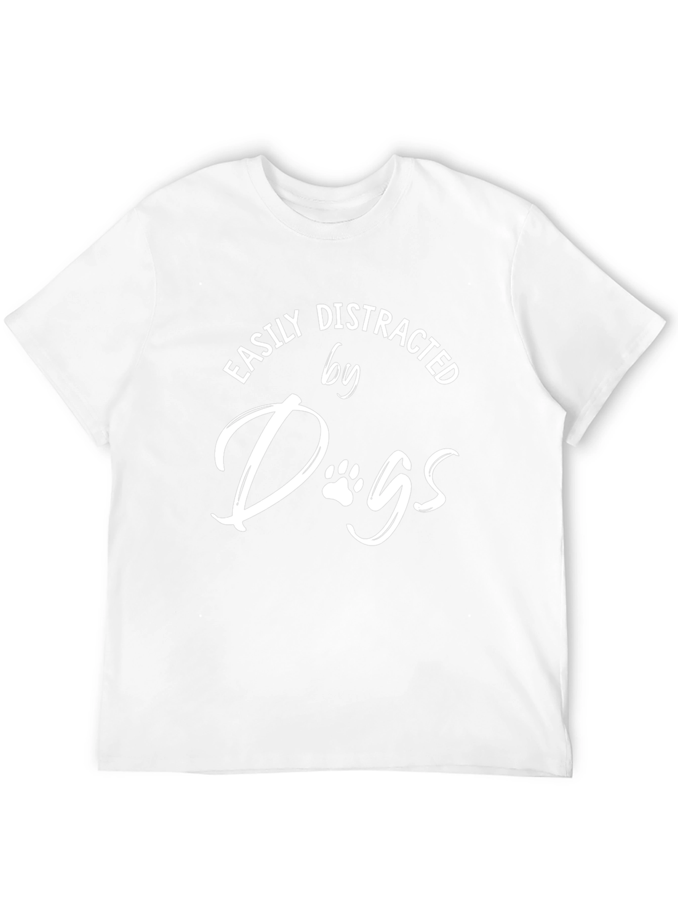 Easily Distracted By Dogs Black Graphic Tee