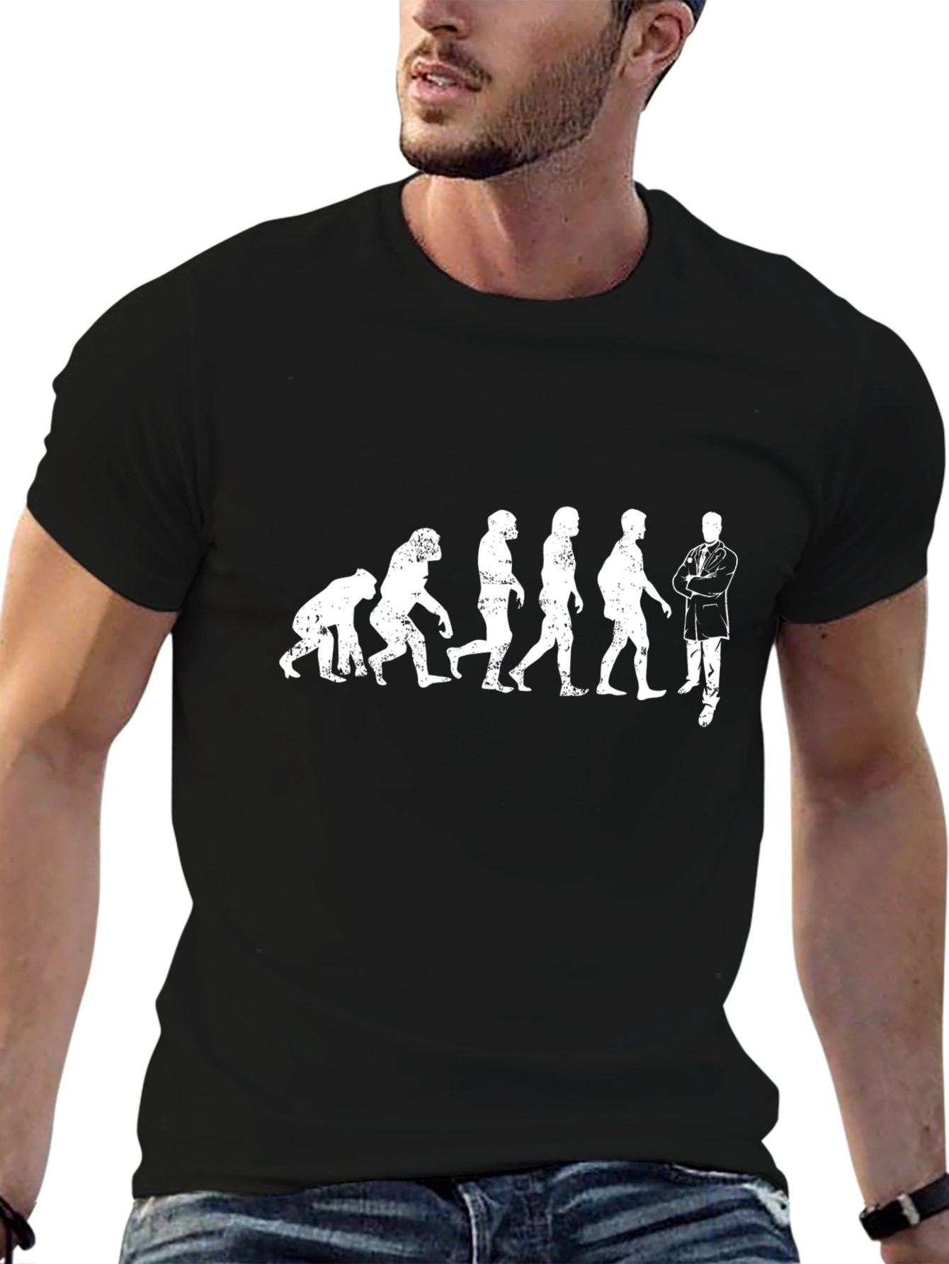 Evolution of Doctor T-Shirt - Black