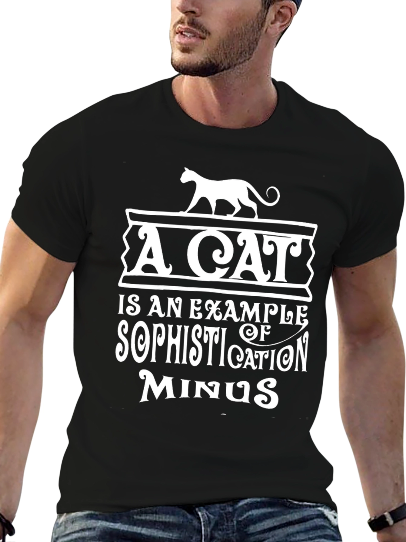 Funny Cat Sophistication T-Shirt