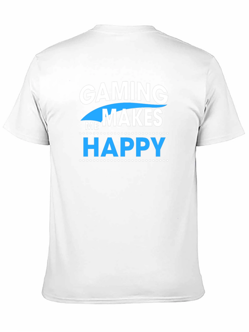 Gaming Makes Me Happy Black Graphic Tee