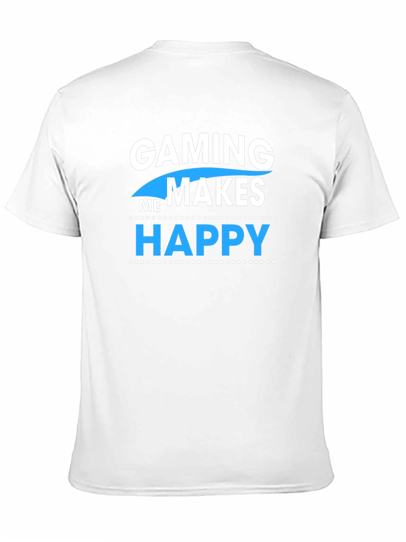 Gaming Makes Me Happy Black Graphic Tee