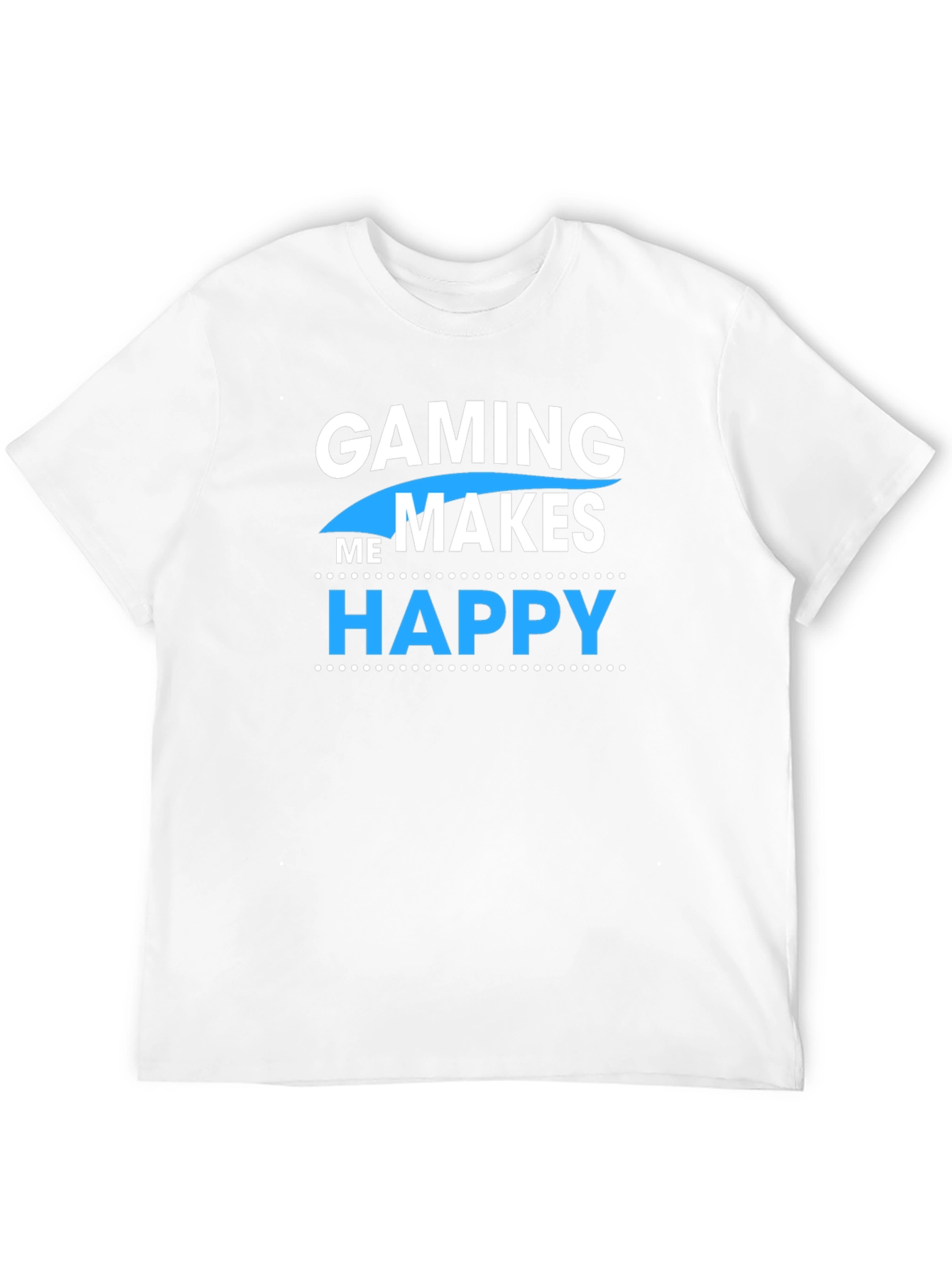 Gaming Makes Me Happy Black Graphic Tee