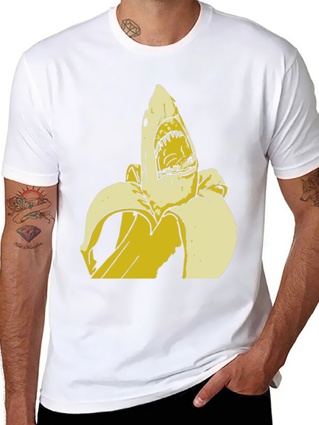 Banana Shark Graphic Tee