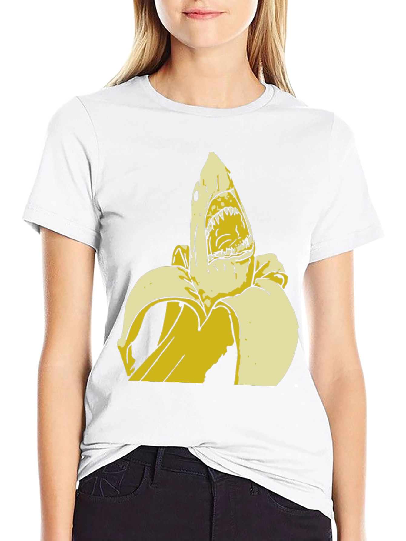 Banana Shark Graphic Tee