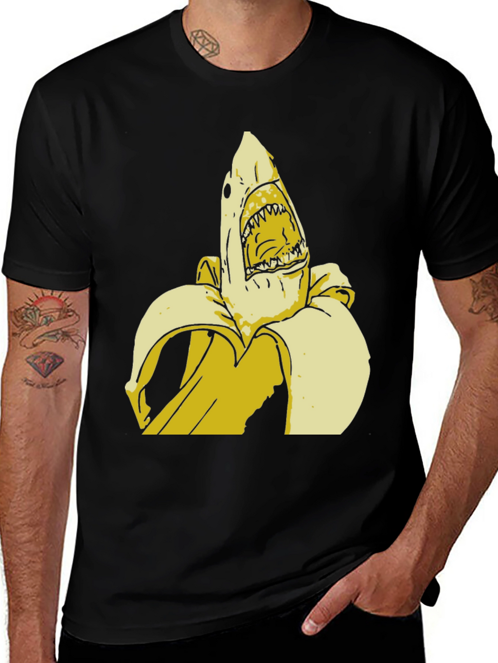 Banana Shark Graphic Tee