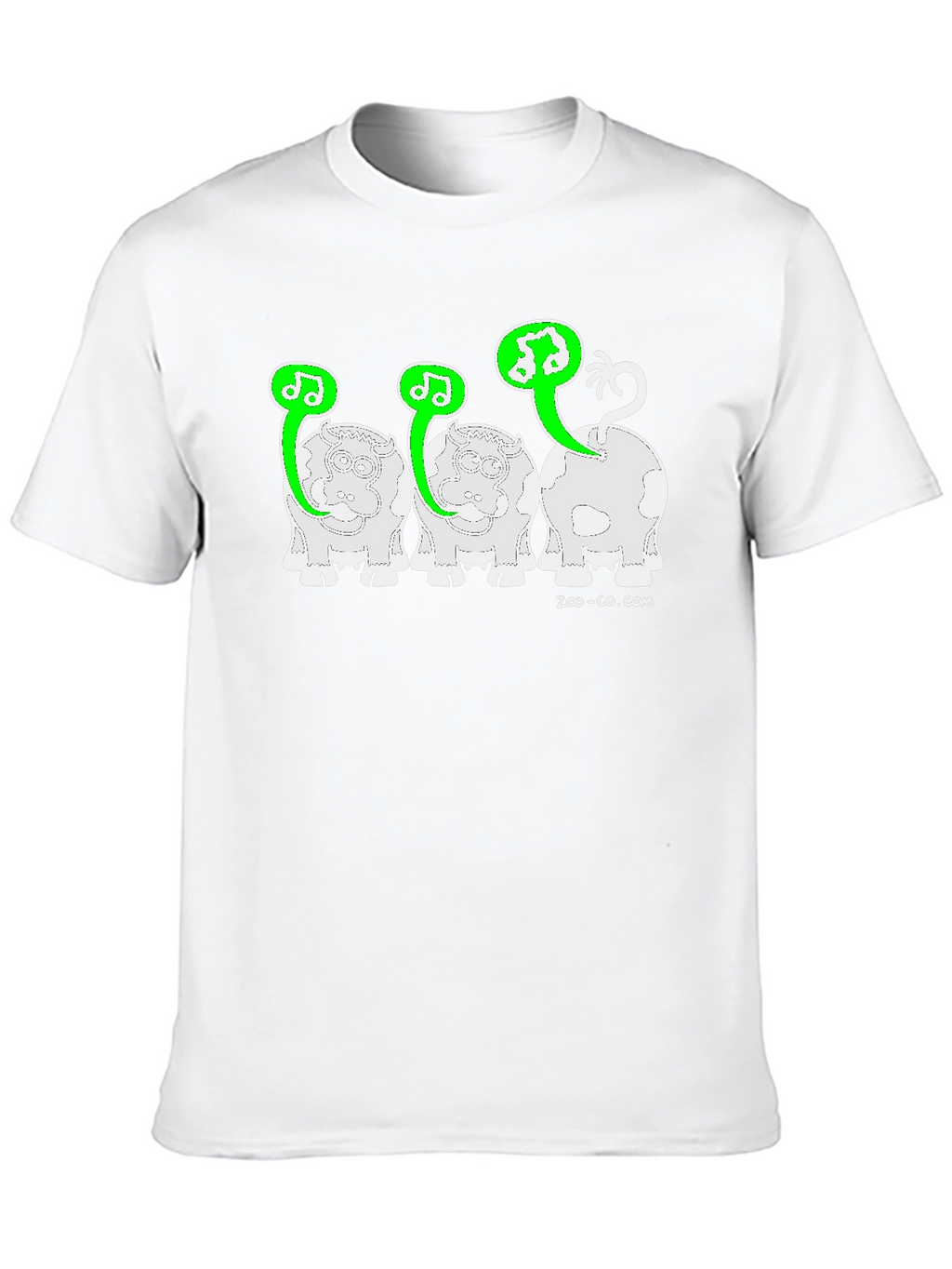 Musical Cow T-Shirt - Black Graphic Tee