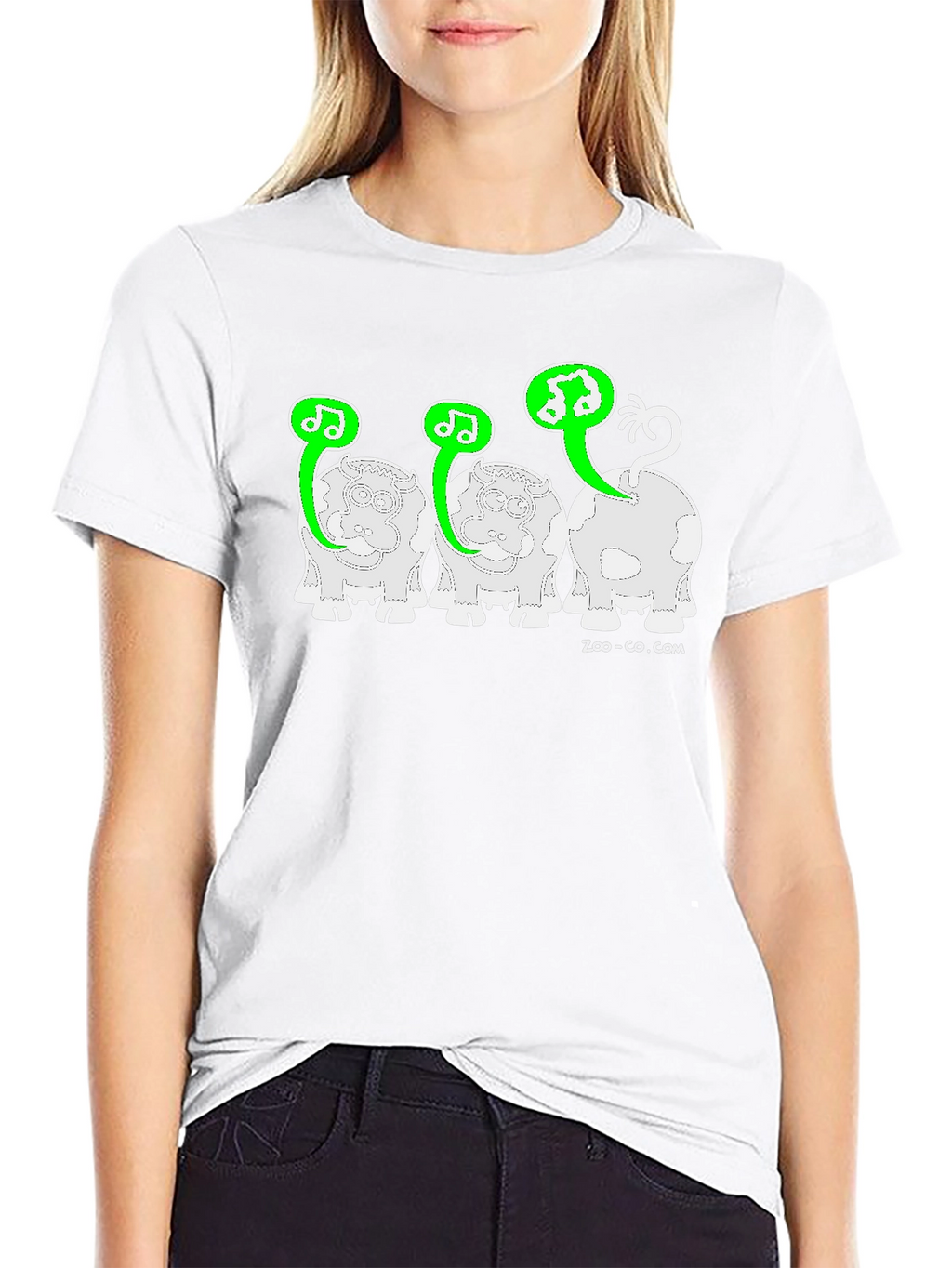 Musical Cow T-Shirt - Black Graphic Tee