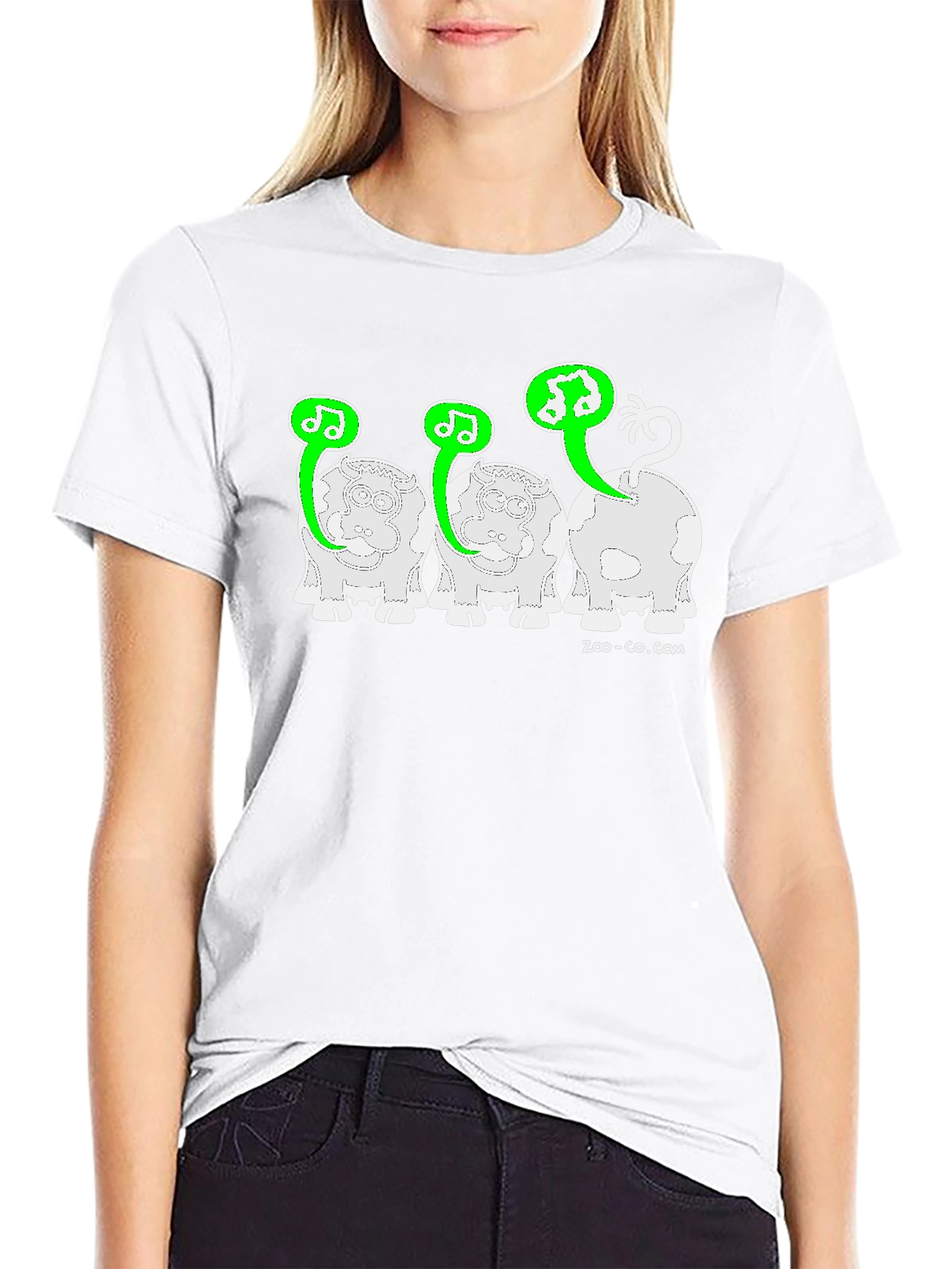 Musical Cow T-Shirt - Black Graphic Tee