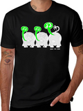 Musical Cow T-Shirt - Black Graphic Tee