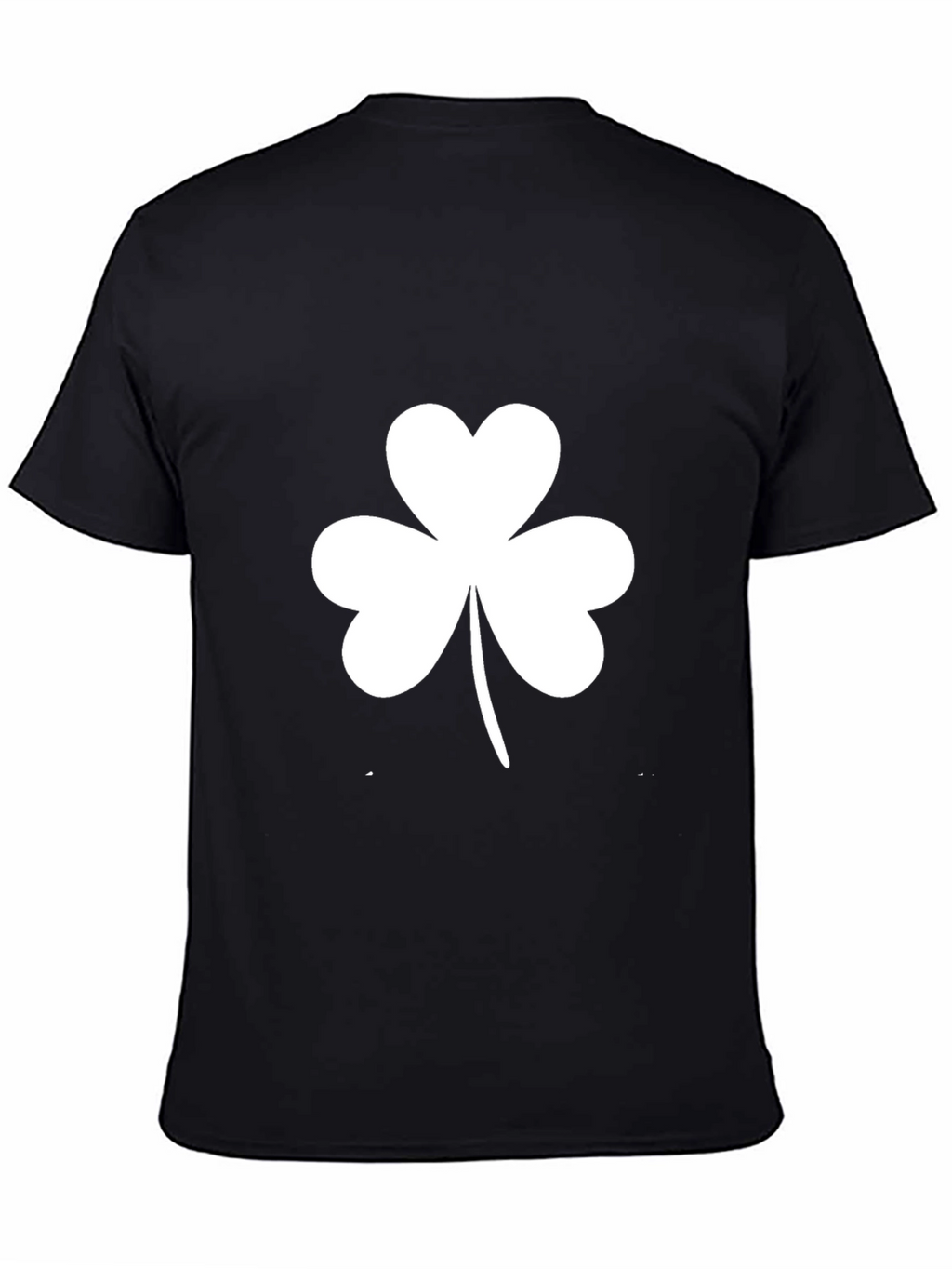 Shamrock T-Shirt - Black Cotton St. Patricks Day Tee