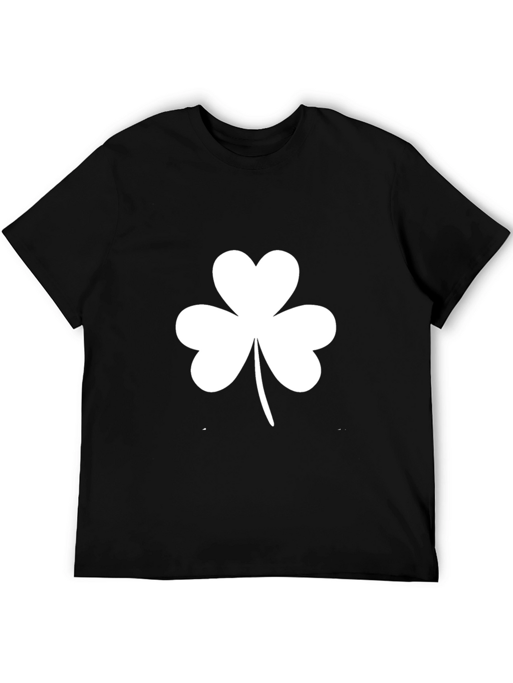 Shamrock T-Shirt - Black Cotton St. Patricks Day Tee