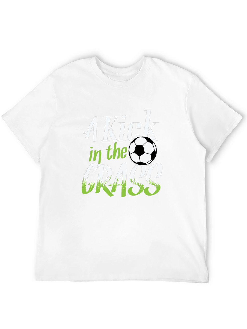 A Kick in the Grass Soccer Graphic T-Shirt