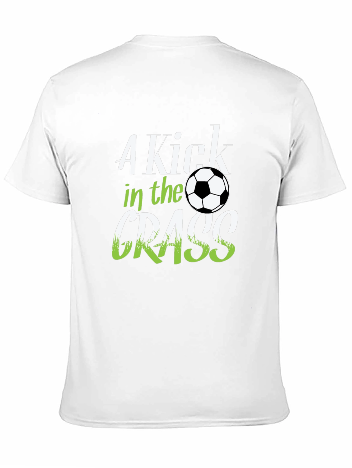 A Kick in the Grass Soccer Graphic T-Shirt