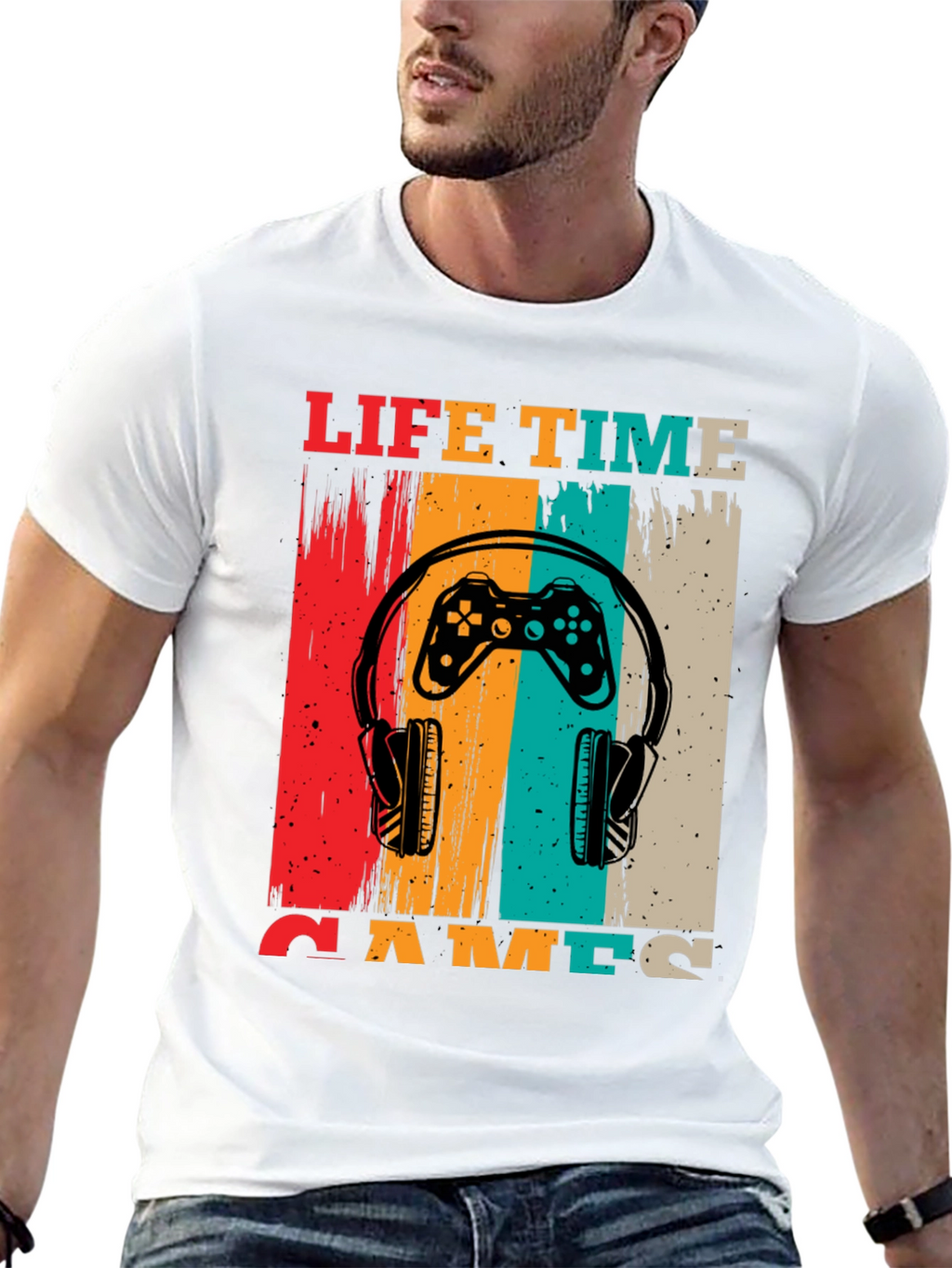 Retro Gamer T-Shirt - Life Time Games