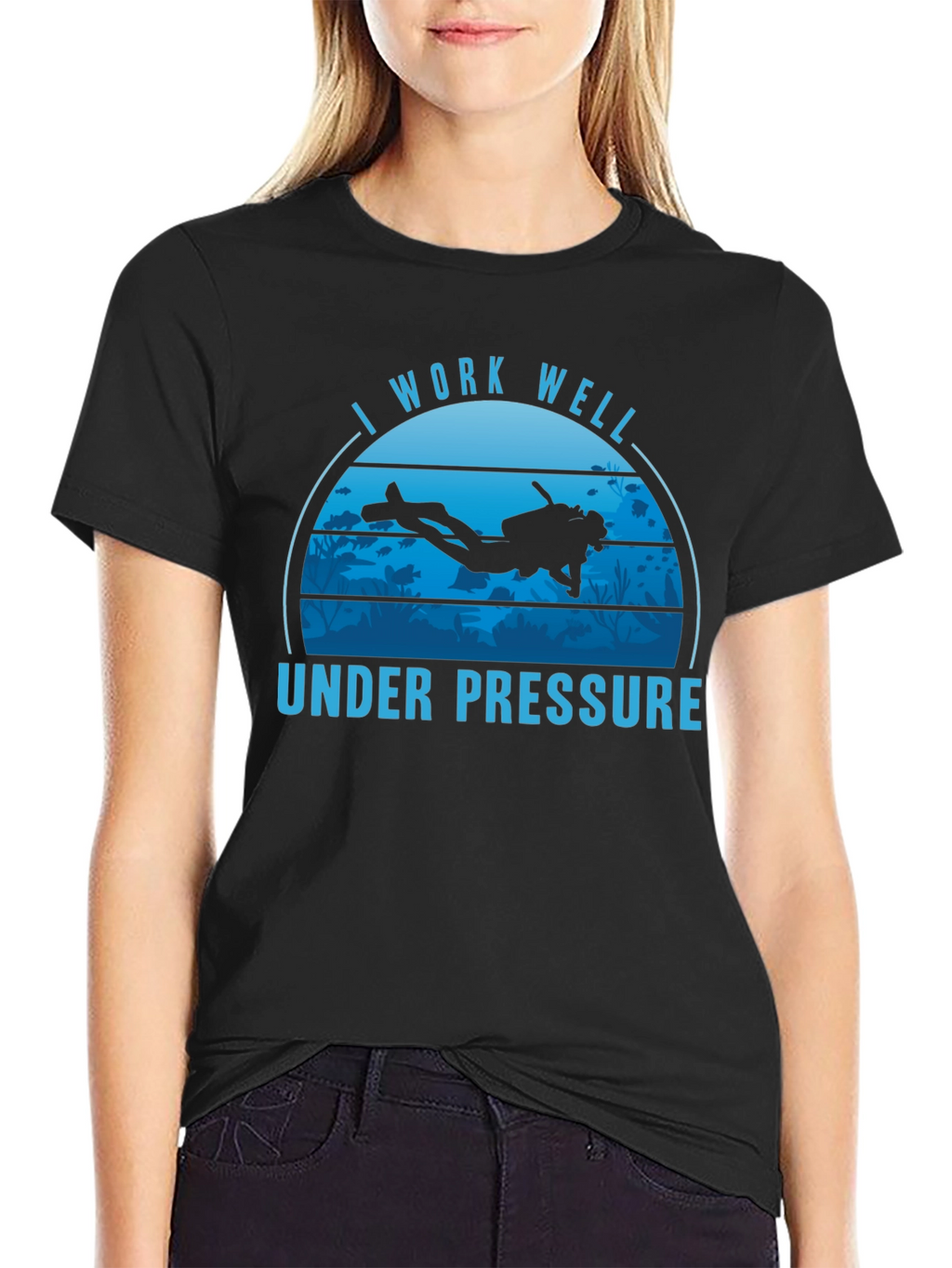 I Work Well Under Pressure Scuba Diving T-Shirt