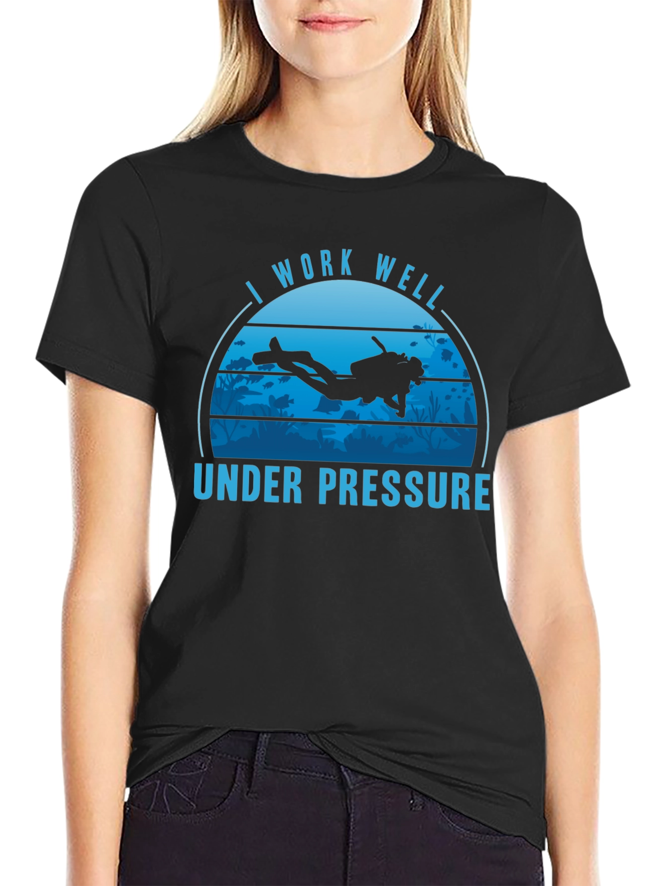 I Work Well Under Pressure Scuba Diving T-Shirt