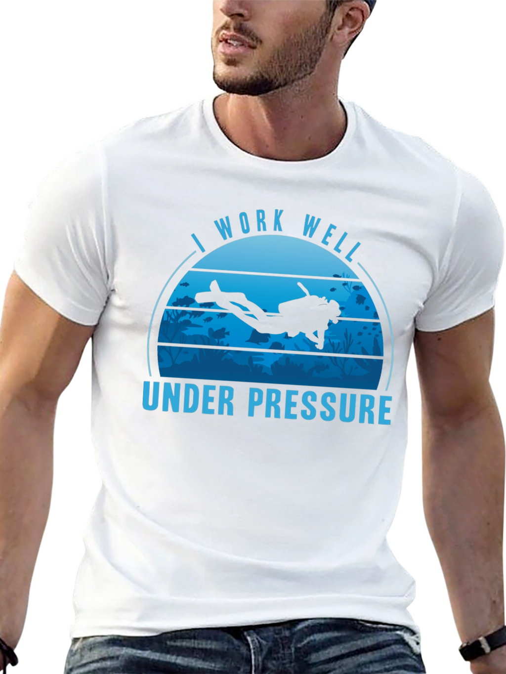 I Work Well Under Pressure Scuba Diving T-Shirt