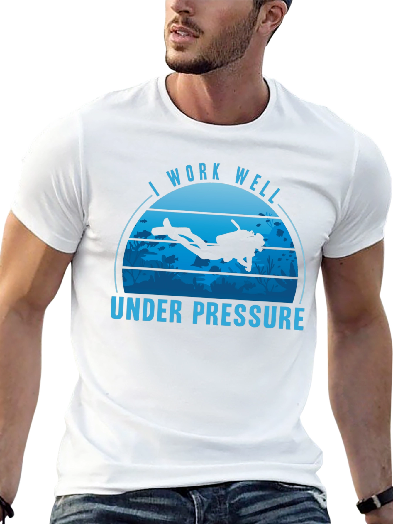 I Work Well Under Pressure Scuba Diving T-Shirt