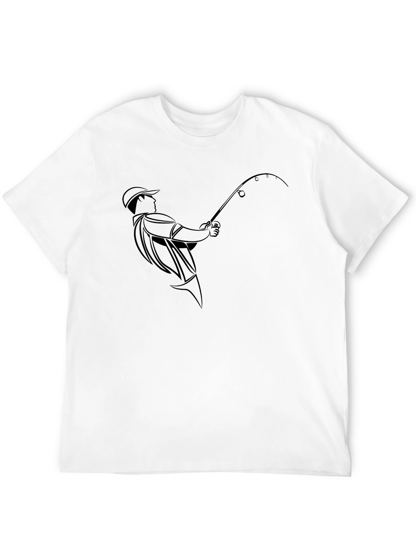 Fishing Enthusiast Black T-Shirt