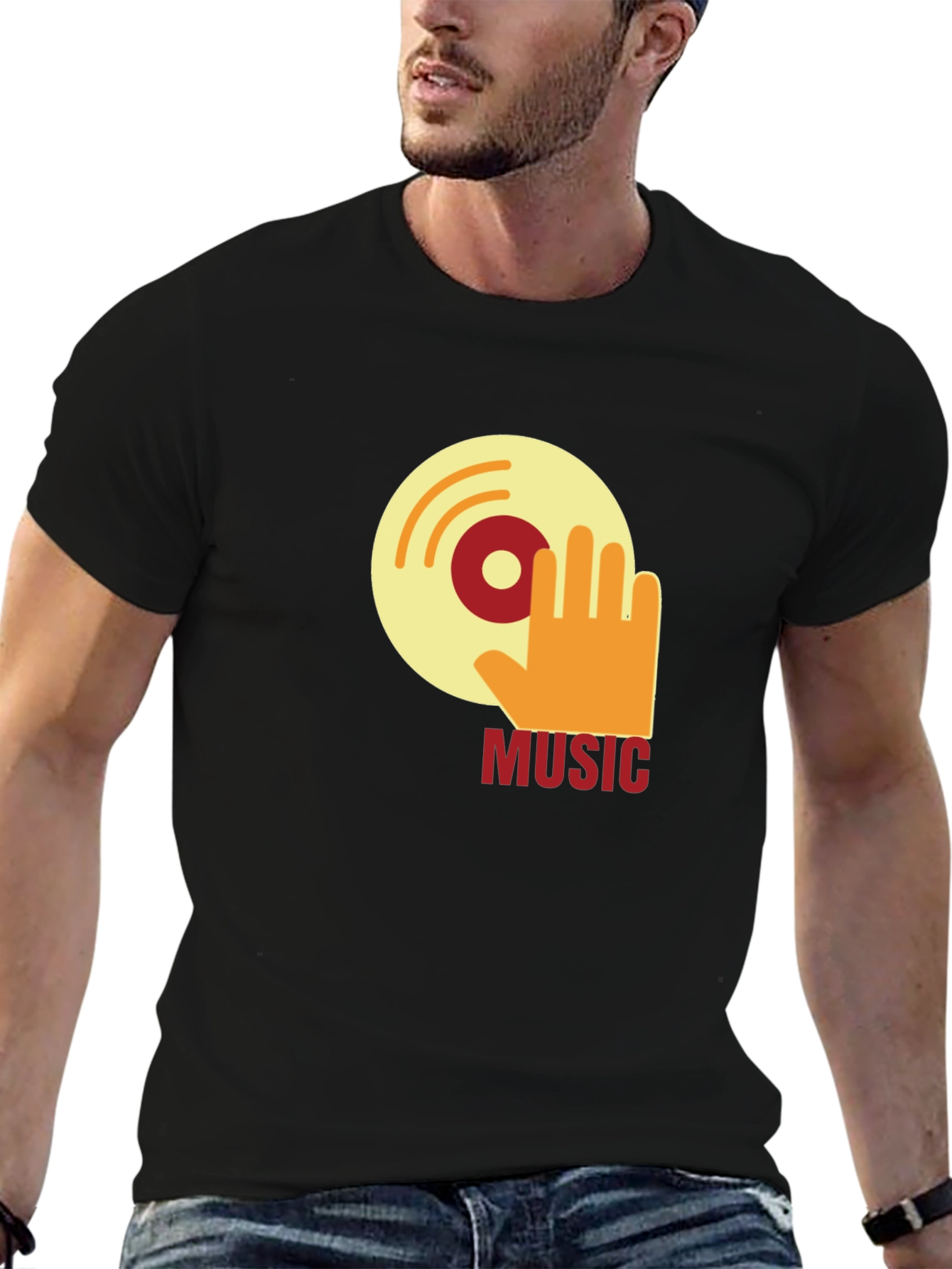 Retro Music T-Shirt - DJ Vinyl Graphic Tee