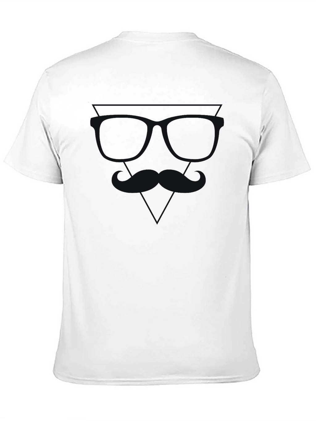 Mens Solid Black Crew Neck T-Shirt