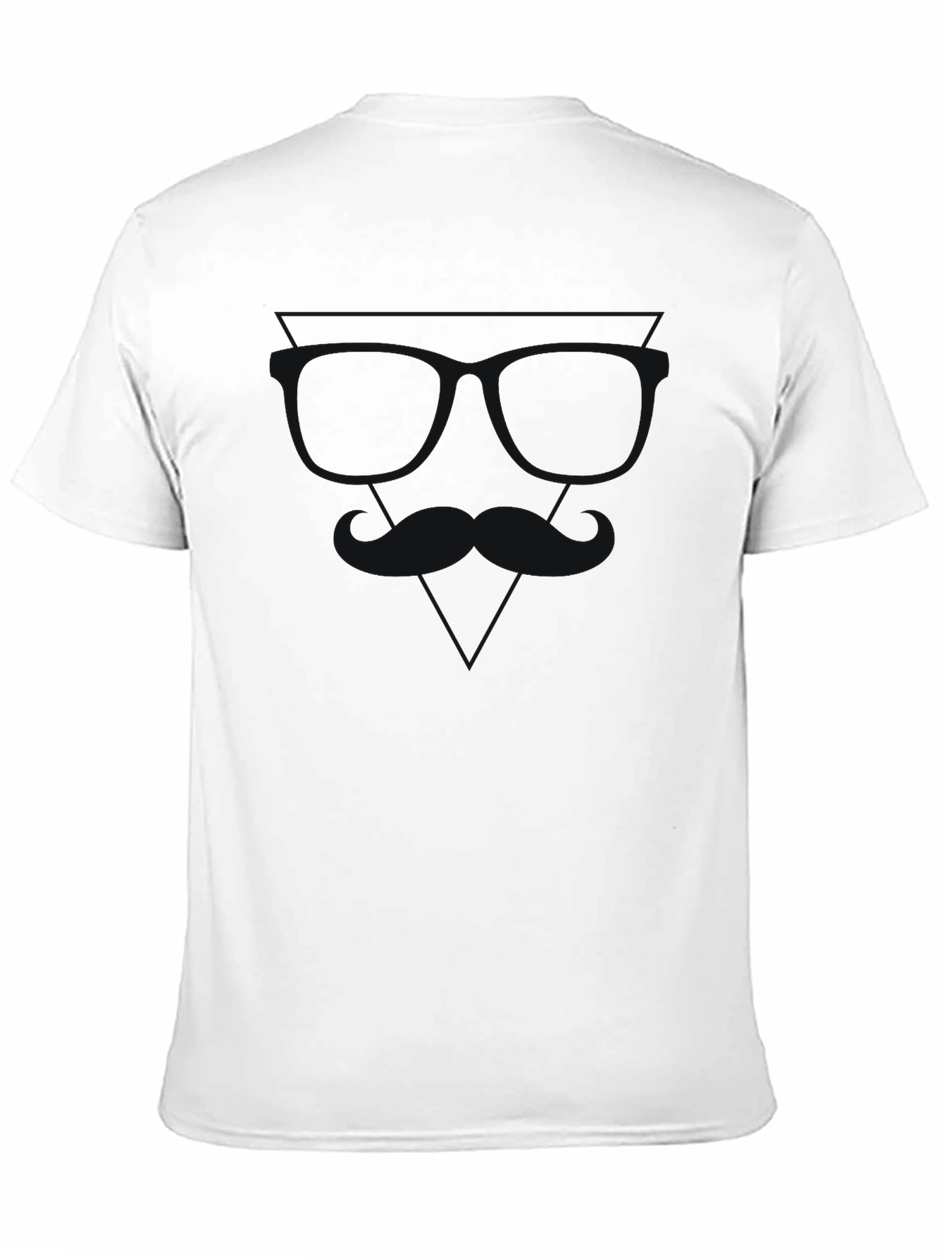 Mens Solid Black Crew Neck T-Shirt