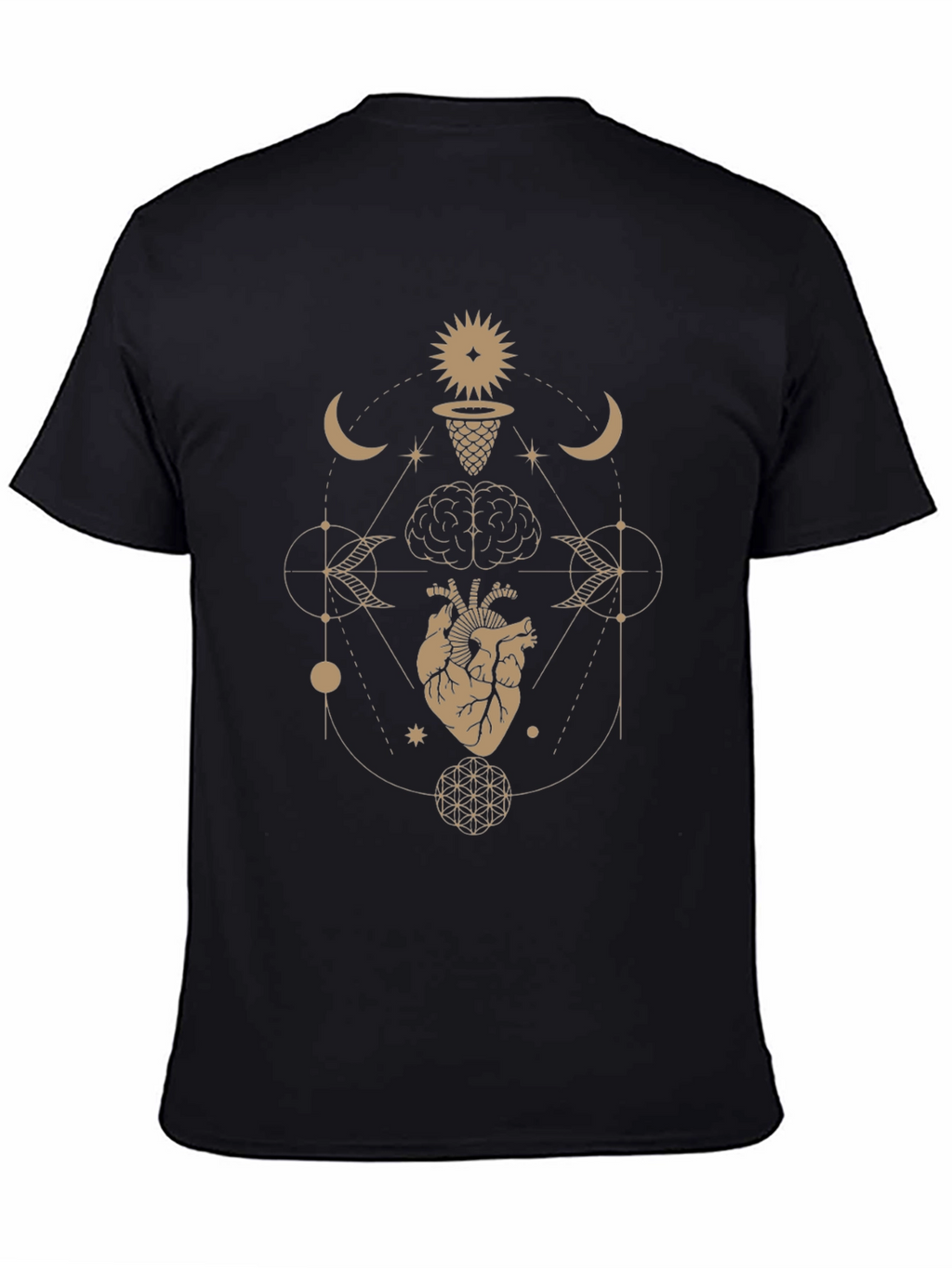 Esoteric Heart & Mind Graphic T-Shirt - Black
